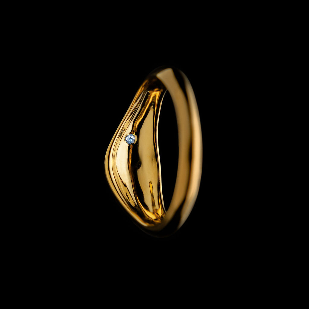 Delos Scarf Ring Vermeil (S)