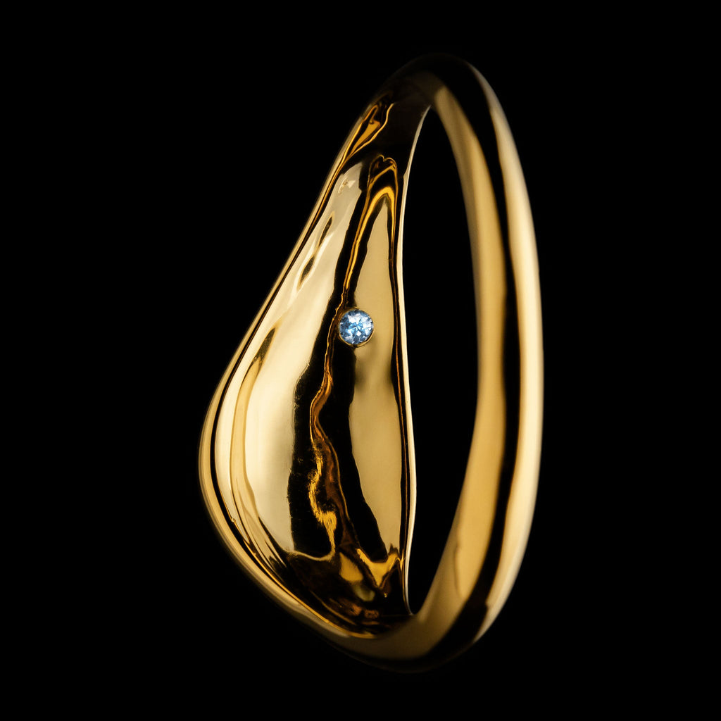 Delos Scarf Ring Vermeil (L)