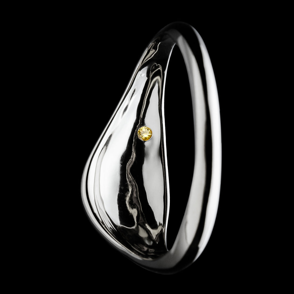 Delos Scarf Ring Silver (L)