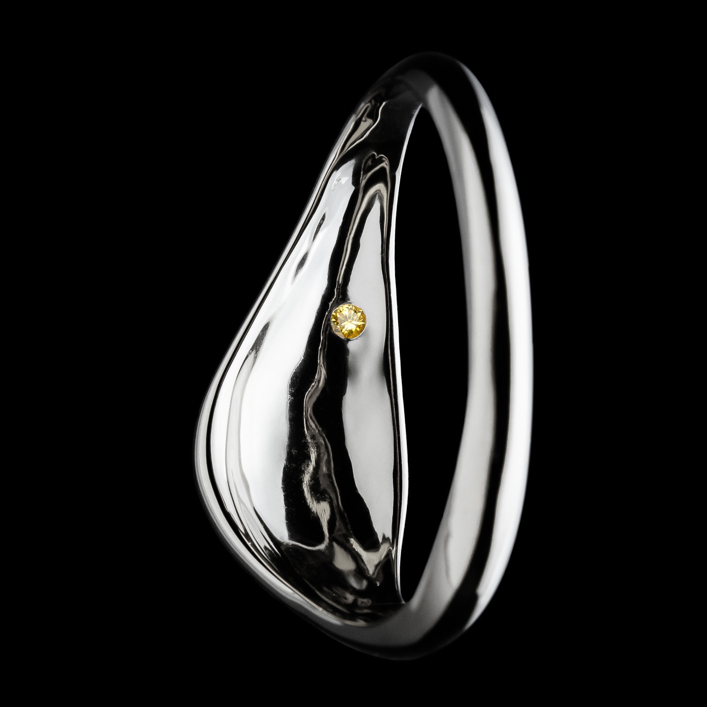 Delos Scarf Ring Silver (L)